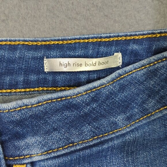 Wrangler Jeans Women's 32M Blue High Rise Bold Boot Western Cowgirl Rodeo - Picture 12 of 14